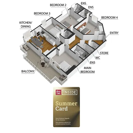 Gehoerde-soelden Inklusive Summercard アパート *